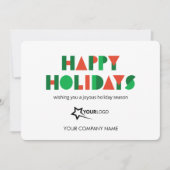 Colorful Geometric Custom Logo Business Happy シーズンカード (正面)