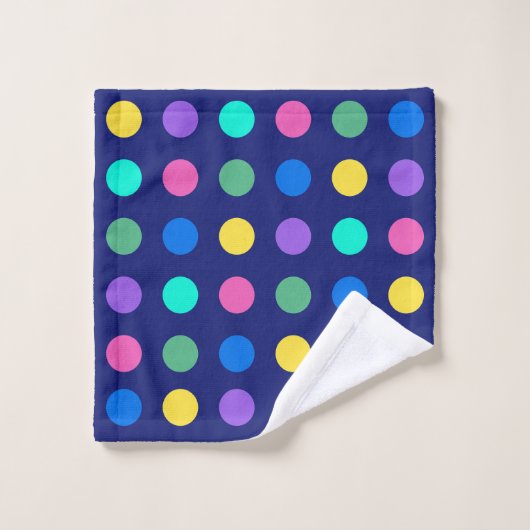 Colorful Geometric Dots ウォッシュタオル (ウォッシュタオル)