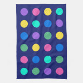 Colorful Geometric Dots キッチンタオル (縦)