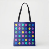Colorful Geometric Dots トートバッグ (正面)