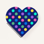 Colorful Geometric Dots ノートブック (正面)