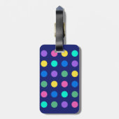 Colorful Geometric Dots ラゲッジタグ (裏面縦)