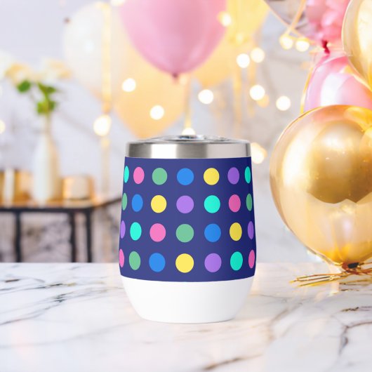 Colorful Geometric Dots Drinkware Design -  (バチェラーパーティー (回転後))