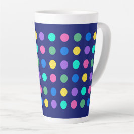 Colorful Geometric Dots Drinkware Design -  カフェラテマグ