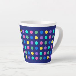 Colorful Geometric Dots Drinkware Design -  カフェラテマグ