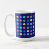 Colorful Geometric Dots Drinkware Design -  コーヒーマグカップ (左)