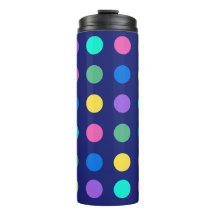 Colorful Geometric Dots Drinkware Design -