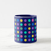 Colorful Geometric Dots Drinkware Design - ツートーンマグカップ (中央)