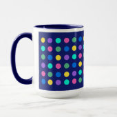 Colorful Geometric Dots Drinkware Design -  マグカップ (左)