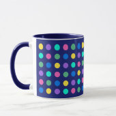 Colorful Geometric Dots Drinkware Design -  マグカップ (左)