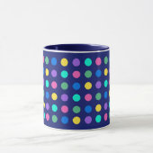 Colorful Geometric Dots Drinkware Design -  マグカップ (中央)