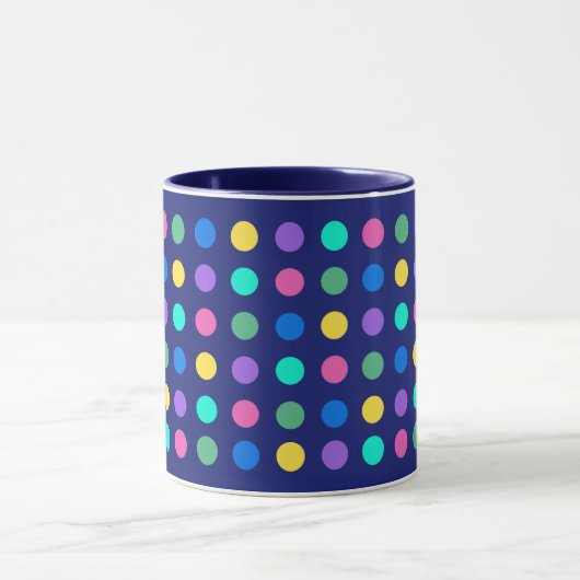 Colorful Geometric Dots Drinkware Design - マグカップ (中央)