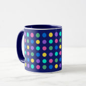 Colorful Geometric Dots Drinkware Design -  マグカップ (正面左)