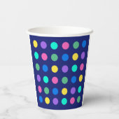 Colorful Geometric Dots Drinkware Design -  紙コップ (裏面)
