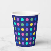 Colorful Geometric Dots Drinkware Design -  紙コップ (正面)