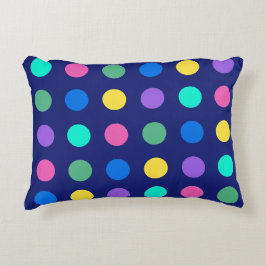 Colorful Geometric Dots Pillow アクセントクッション