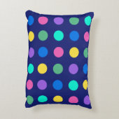 Colorful Geometric Dots Pillow アクセントクッション (裏面(縦))