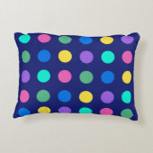 Colorful Geometric Dots Pillow アクセントクッション (裏面)