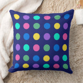 Colorful Geometric Dots Pillow クッション (ブランケット)
