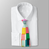 Colorful Geometric Modern Christmas Holiday ネクタイ (タイ)