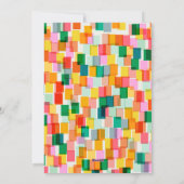 Colorful Geometric Modern Christmas Photo Border シーズンカード (裏面)