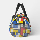 Colorful Geometric Mondrian Style Print ダッフルバッグ (右)