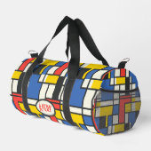 Colorful Geometric Mondrian Style Print ダッフルバッグ (右コーナー)