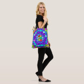 Colorful Geometric Mosaic Tote トートバッグ (モデル)