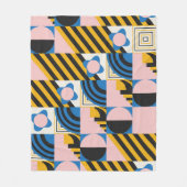 Colorful Geometric Pattern  フリースブランケット (正面)