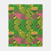 Colorful Geometric Pattern  フリースブランケット (正面)