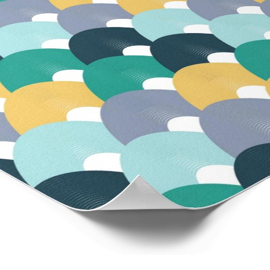 Colorful Geometric Pattern  ポスター (角)