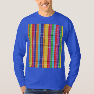 Colorful Geometric Pattern Blue Hoodie | Modern Ab Tシャツ