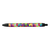 Colorful Geometric Pattern Design – Modern Stylish 黒ボールペン (正面)