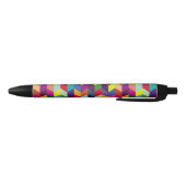 Colorful Geometric Pattern Design – Modern Stylish 黒ボールペン (ボトム)
