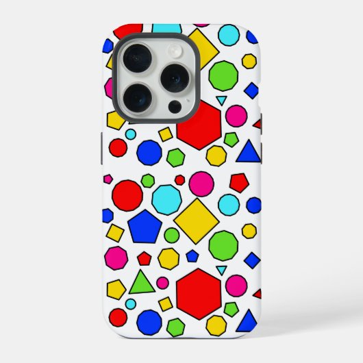 Colorful geometric pattern iPhoneケース (裏面)