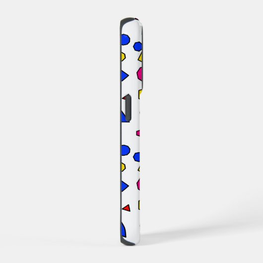 Colorful geometric pattern iPhoneケース (右側面)