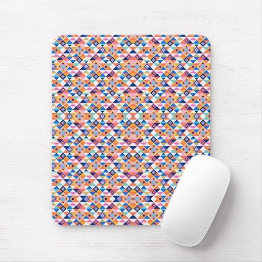 Colorful geometric pattern mouse pad  マウスパッド (マウス)