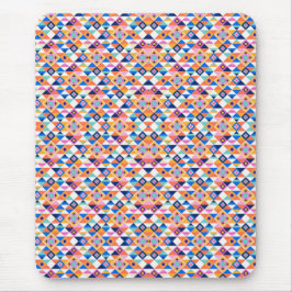 Colorful geometric pattern mouse pad  マウスパッド