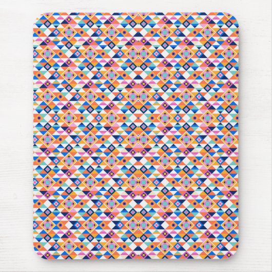 Colorful geometric pattern mouse pad  マウスパッド (正面)