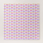 Colorful Geometric Pattern on White ジグソーパズル (縦)