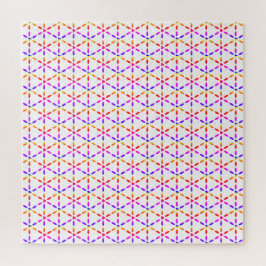 Colorful Geometric Pattern on White ジグソーパズル