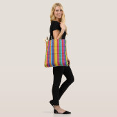 Colorful Geometric Pattern Tote Bag – Modern Rainb トートバッグ (モデル)
