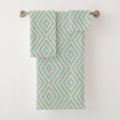 Colorful geometric pattern towel set  バスタオルセット (インサイチュ)