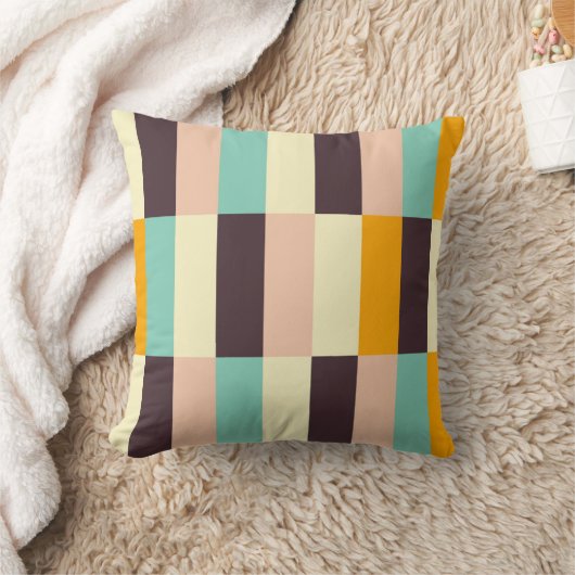 Colorful geometric pattern with vertical stripes  クッション (ブランケット)