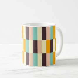 Colorful geometric pattern with vertical stripes  コーヒーマグカップ