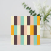 Colorful geometric pattern with vertical stripes  サンキューカード (スタンド正面)