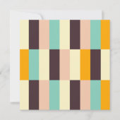 Colorful geometric pattern with vertical stripes  サンキューカード (正面)