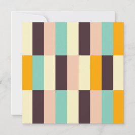 Colorful geometric pattern with vertical stripes  サンキューカード
