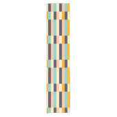 Colorful geometric pattern with vertical stripes  ショートテーブルランナー (正面)