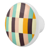 Colorful geometric pattern with vertical stripes  セラミックノブ (右)